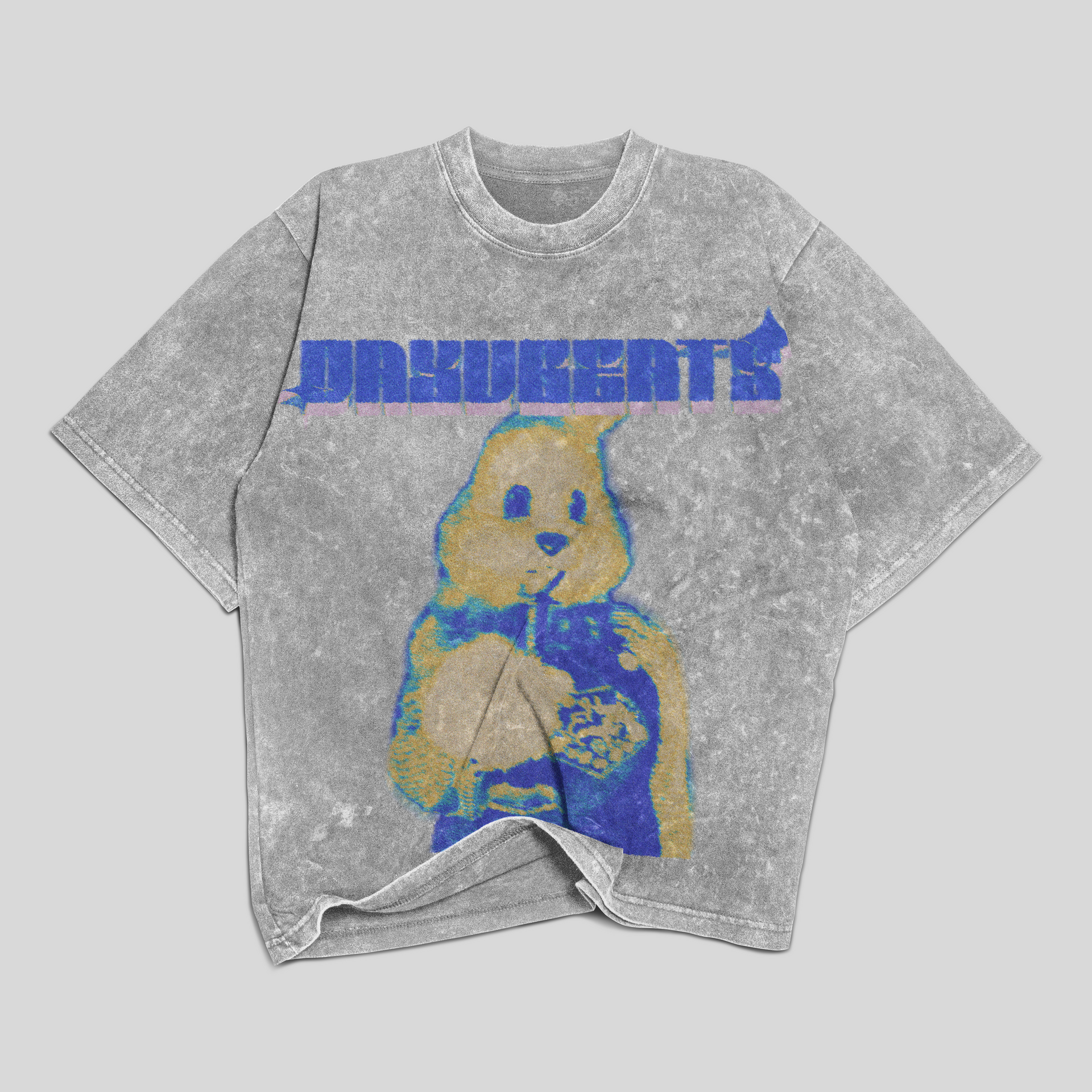 ACID WASH BUNNY BAND TEE